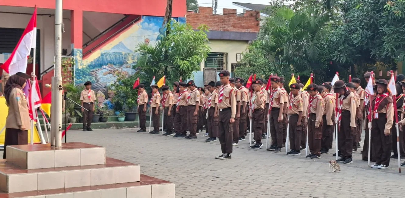 Gudep SDN Kadu 1 Gelar Perkemahan Jumat-Sabtu , Melatih Kemandirian, Kekompakan dan Kedisiplinan Siswa.