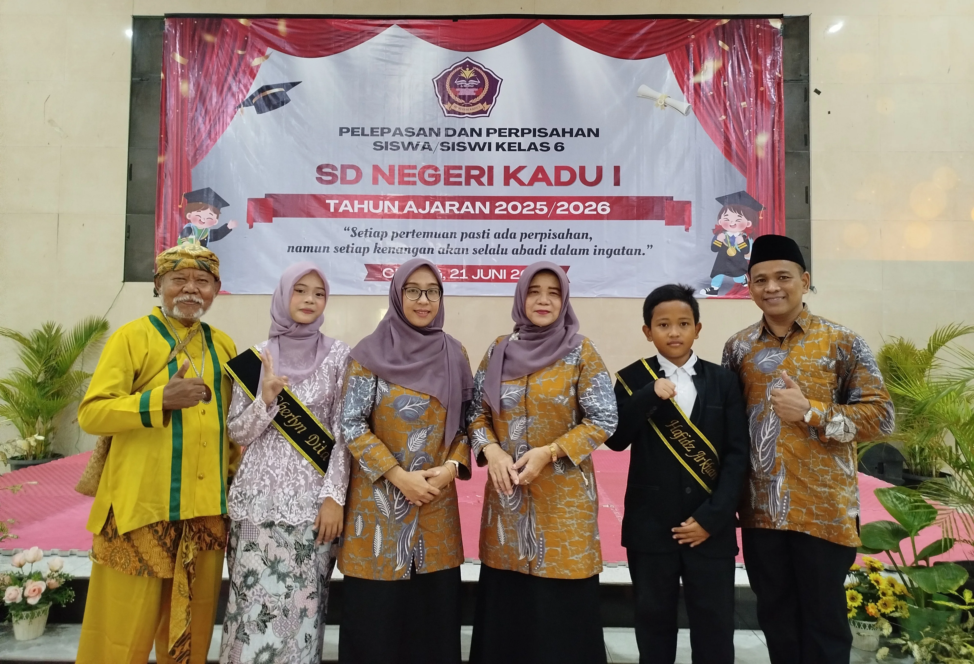 Momen Haru Pelepasan Siswa Kelas 6 SDN Kadu 1, Bersiap Menuju Jenjang SMP