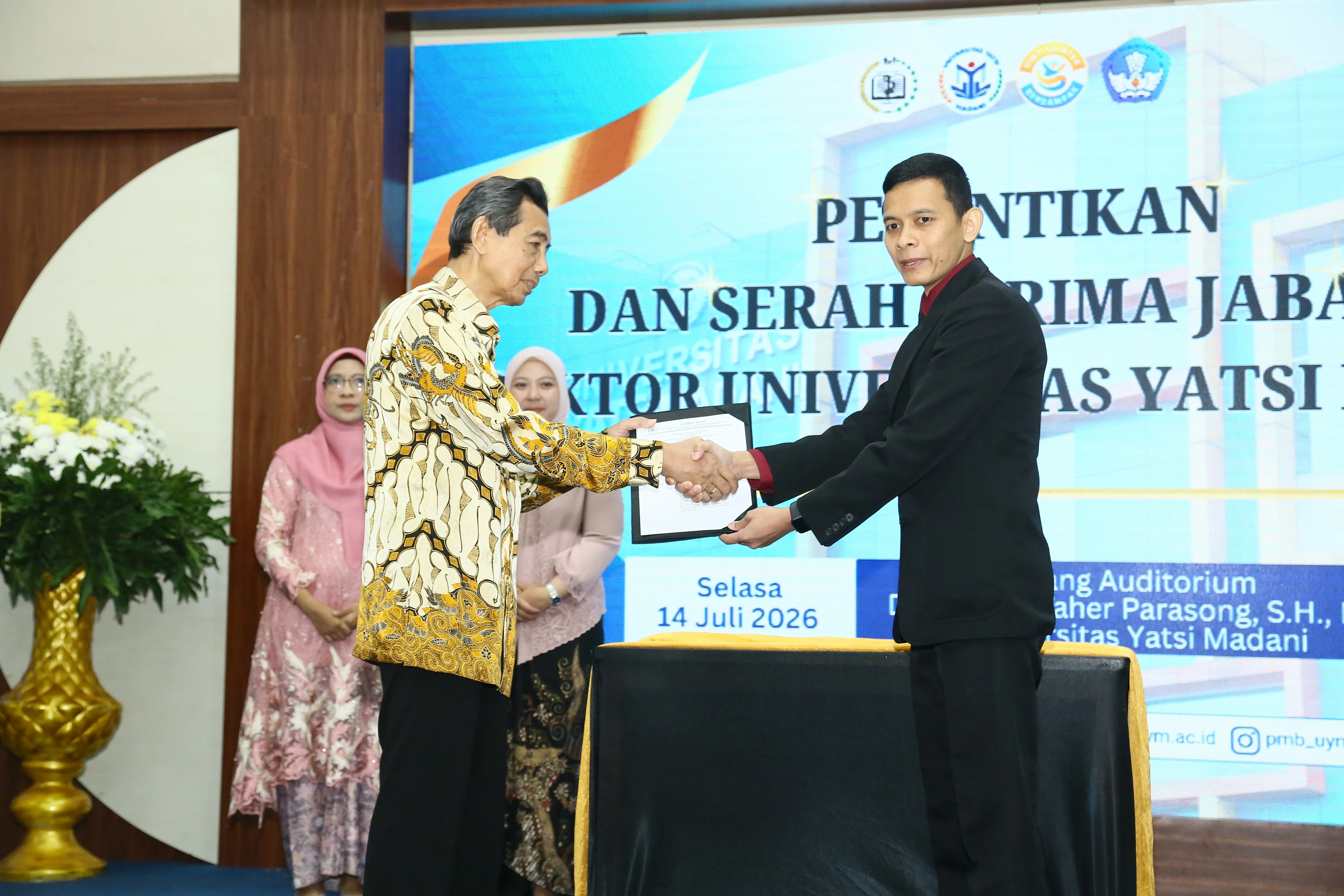 Ikhsan Kamil Resmi Nahkodai Universitas Yatsi Madani Periode 2026–2030