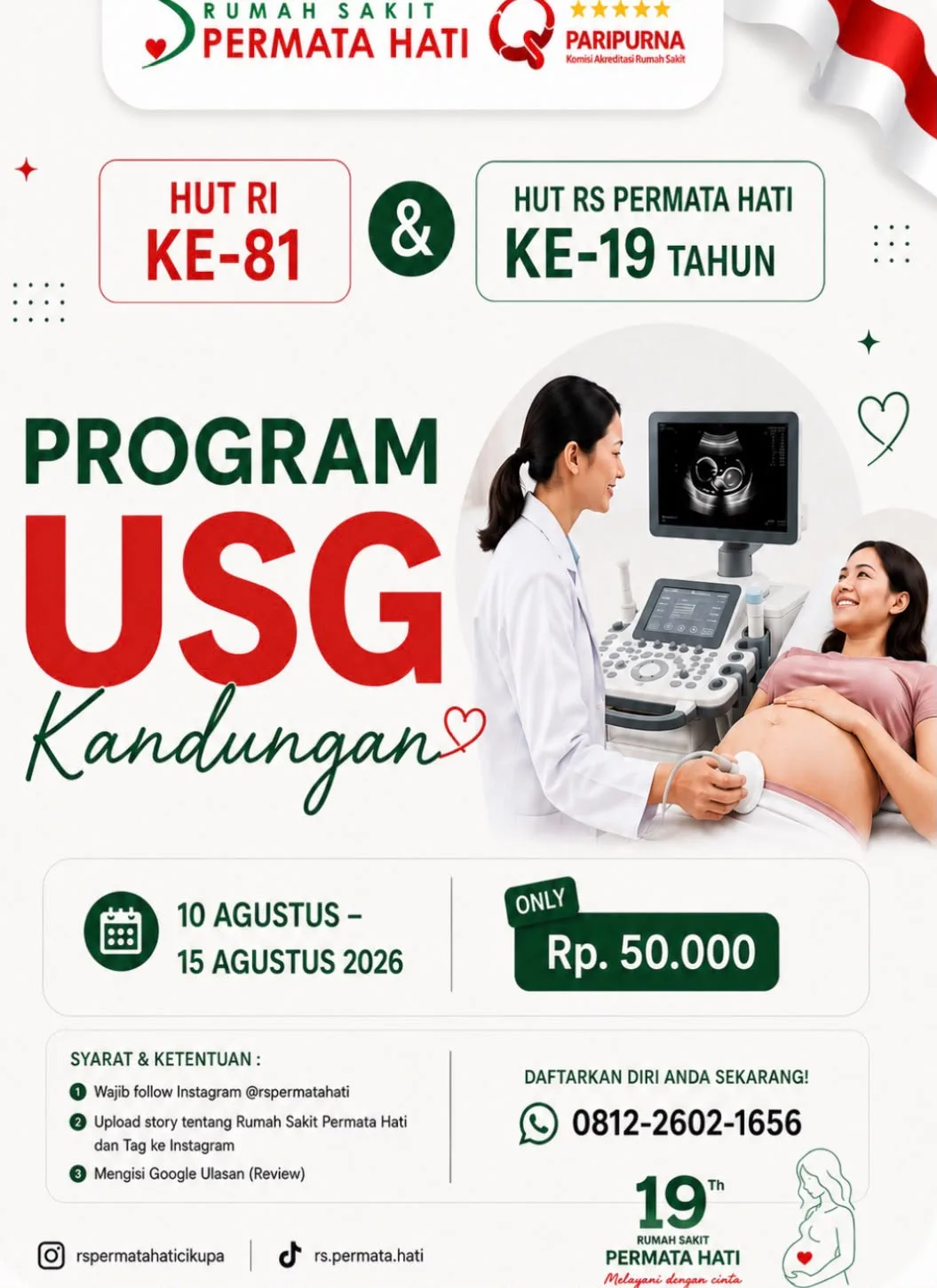 HUT Ke 19 RS Permata Hati, Bukti Cinta untuk Kesehatan Warga Tangerang